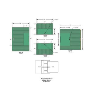 Diagrams display various stair layouts with dimensions noted, illustrating different step configurations. A detailed plan view is shown at the bottom.