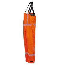 Lac-Mac, Limited Overall, High-Visibility FR/ARC Rated, Canadian Markings, Regular, 706F-BU with reflective stripes and multiple pockets, hanging vertically, are PPE Category 3 and FR ARC-Flash Rated.