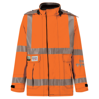 Jacket, High-Visibility FR/ARC Rated, US Markings, Regular, 707F-FB